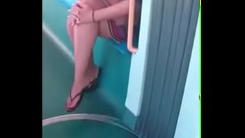 Candid Feet in Flip Flops Legs Face on Train Free Porn b8